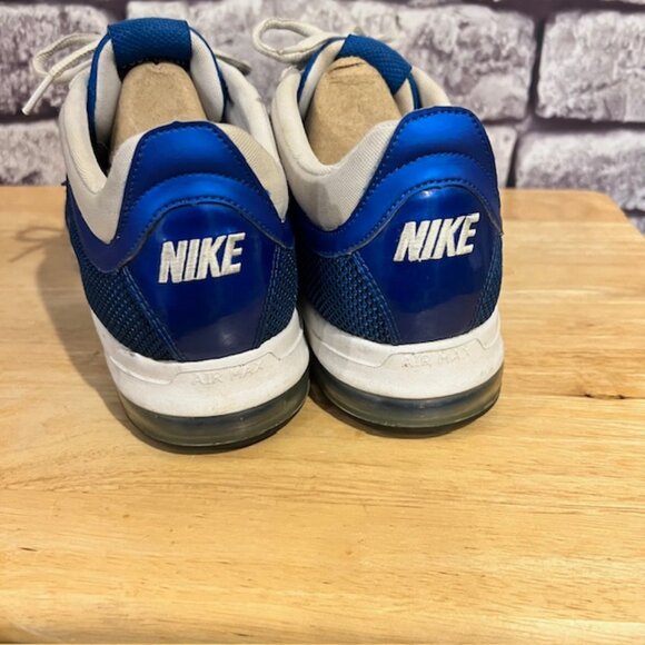 Nike Blue & White Lace Up Fabric Sneakers Size 11.5 - Picture 6 of 8